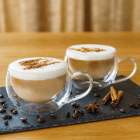 Termo sklenice Cool Cappuccino 280 ml set 2 ks