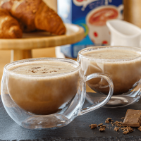 Termo sklenice Cool Cappuccino 280 ml set 2 ks
