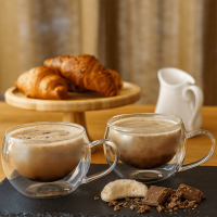 Termo sklenice Cool Cappuccino 280 ml set 2 ks
