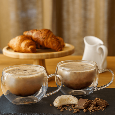 Termo sklenice Cool Cappuccino 280 ml set 2 ks