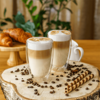 Termo sklenice Cool Latte 450 ml set 2 ks