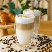 Termo sklenice Cool Latte 450 ml set 2 ks