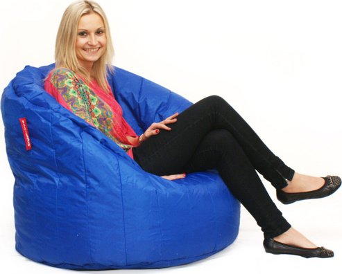 Tmavě modrý sedací vak BeanBag Lumin Chair