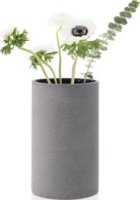 Tmavě šedá váza COLUNA S, výška 20 cm