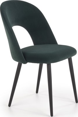 Tmavě zelená jídelní židle K384
