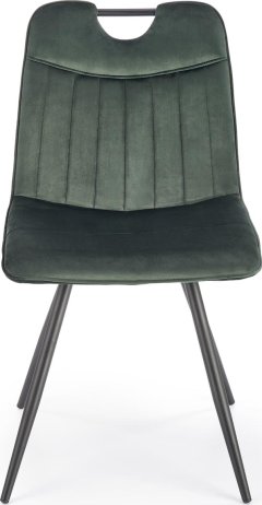 Tmavě zelená jídelní židle K521