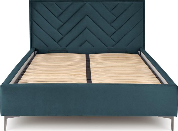 Tmavě zelená postel MODULO 160 korpus Monolith 37