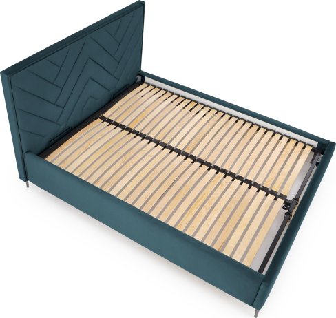 Tmavě zelená postel MODULO 160 korpus Monolith 37