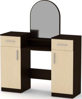 Toaletní stolek BEAUTY-02 wenge kombi