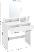 Toaletní stolek se zrcadlem D113W