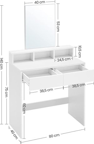 Toaletní stolek se zrcadlem D113W