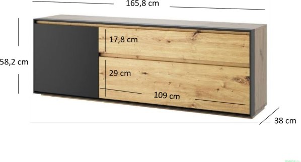 TV stolek BOSCO 1D1S1K/165
