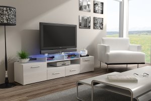 TV stolek Evora bílý