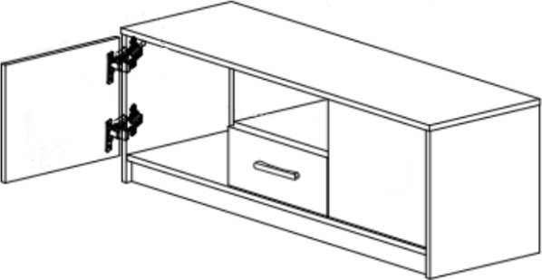 TV stolek Tips 2D1S