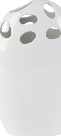 Váza Egg hole, bílá