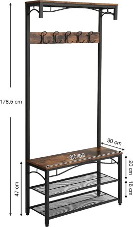 Věšák s lavicí Industrial R45