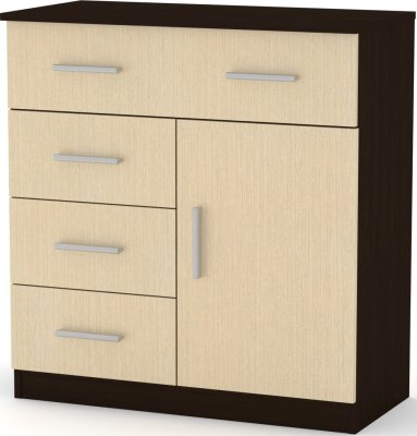 Kombinovaná komoda 1-3-1 wenge kombi