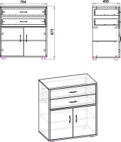Komoda-2+2 olše