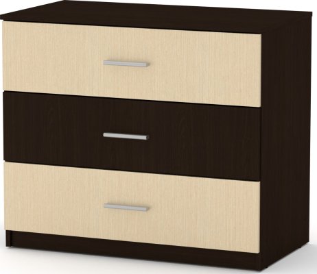 Zásuvková komoda 3B wenge kombi
