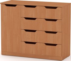 Kombinovaná komoda 4+1M olše