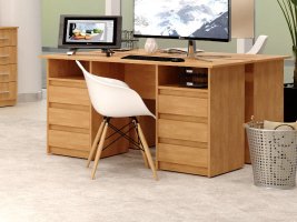 Psací stůl DEKAN-3 ABS wenge/javor