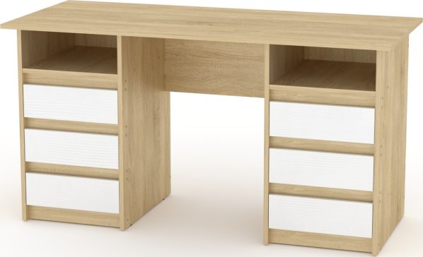 Psací stůl DEKAN-3 ABS wenge/javor