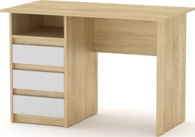 Psací stůl DEKAN ABS dub sonoma/bílá
