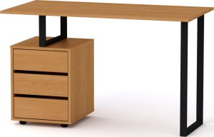 Industriální psací stůl LOFT-2-ABS olše