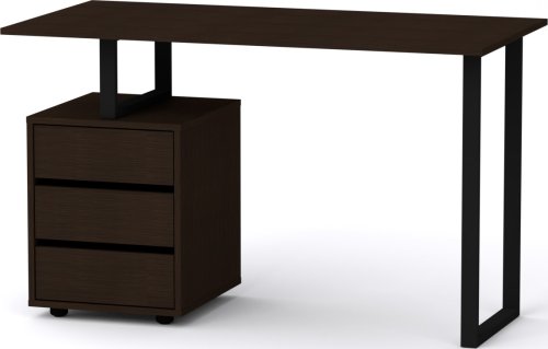 Industriální psací stůl LOFT-2-ABS wenge