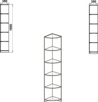 Otevřený regál-2 olše