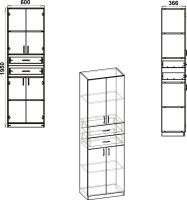 Kancelářská skříň RKS-11 ořech