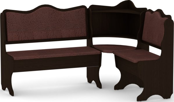 Rohová lavice DAKAR wenge vinyl bronz