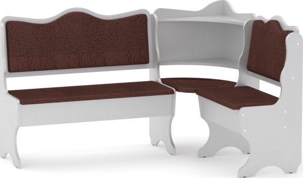 Rohová lavice DAKAR wenge vinyl bronz