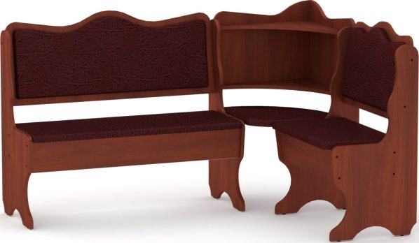 Rohová lavice DAKAR wenge vinyl bronz