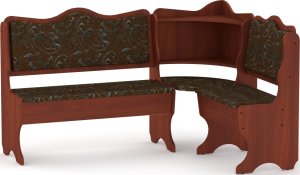 Rohová lavice DAKAR wenge vinyl bronz