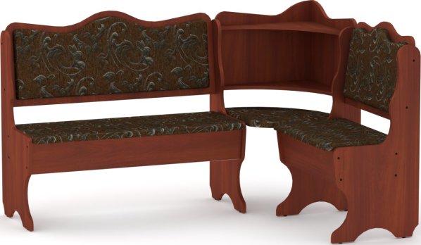Rohová lavice DAKAR wenge vinyl bronz