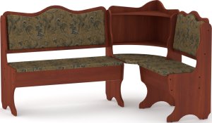 Rohová lavice DAKAR wenge vinyl bronz