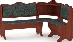 Rohová lavice DAKAR wenge vinyl bronz
