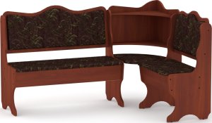 Rohová lavice DAKAR wenge vinyl bronz