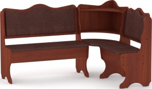 Rohová lavice DAKAR wenge vinyl bronz