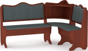 Rohová lavice DAKAR wenge vinyl bronz