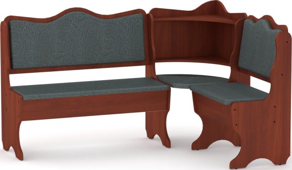 Rohová lavice DAKAR wenge vinyl bronz