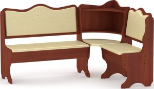Rohová lavice DAKAR wenge vinyl bronz