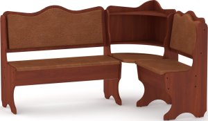 Rohová lavice DAKAR wenge vinyl bronz