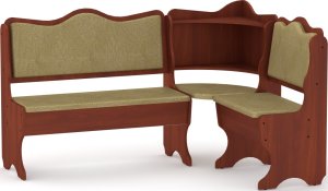 Rohová lavice DAKAR wenge vinyl bronz