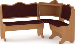 Rohová lavice DAKAR wenge vinyl bronz