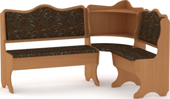 Rohová lavice DAKAR wenge vinyl bronz
