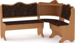 Rohová lavice DAKAR wenge vinyl bronz
