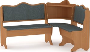 Rohová lavice DAKAR wenge vinyl bronz