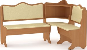 Rohová lavice DAKAR wenge vinyl bronz